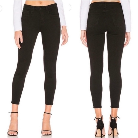 L'AGENCE Denim - L'AGENCE Noir Margot High Rise Skinny Jean Size 27